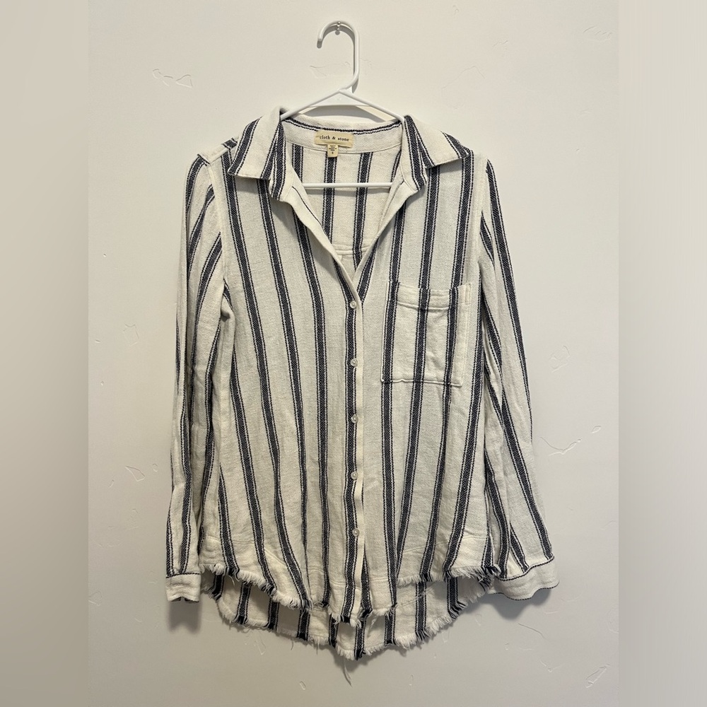 anthro Cloth & Stone Button Up Women’s Top Small